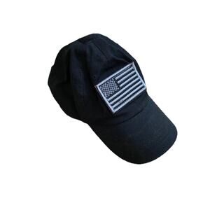 Condor Black Reverse American Flag Military Tactical Adjustable Hat A001288